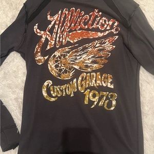 Affliction men’s XL shirt REVERSIBLE